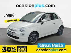 Blanco Usado 2018 Fiat 500 Lounge Descapotable | 10.990 € (Precio justo)