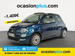 Azul Usado 2022 Fiat 500 Dolcevita Descapotable | 15.500 € (Caro)
