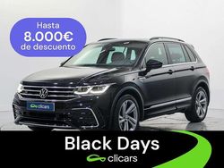 Negro Usado 2021 VW Tiguan R-line SUV | 25.890 € (Precio justo)