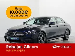 Azul Usado 2021 Mercedes E220 Berlina | 38.490 € (Un poco caro)