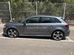 Gris / plata Usado 2016 Audi A3 Sportback S-Line Berlina | 12.700 € (Buen precio)
