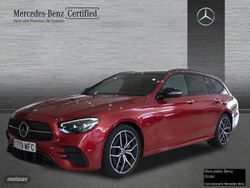 Rojo Usado 2023 Mercedes E220 AMG line Familiar | 59.900 € (Precio justo)