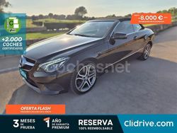 Negro Usado 2015 Mercedes E400 Descapotable | 30.790 €