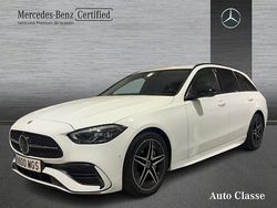 Blanco Usado 2023 Mercedes C220 AMG line Familiar | 45.900 €