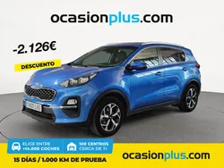 Azul Usado 2021 Kia Sportage SUV | 22.690 € (Precio justo)
