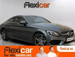 Gris Usado 2016 Mercedes C220 AMG line Coupe | 26.990 € (Precio justo)
