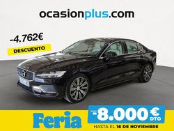 Negro Usado 2021 Volvo S60 Inscription Berlina | 33.140 € (Precio justo)