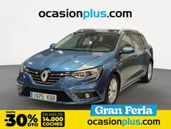 Azul Usado 2017 Renault Mégane GrandTour Zen Familiar | 12.650 € (Precio justo)