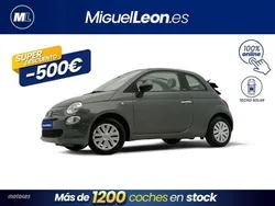 Gris Usado 2018 Fiat 500 Lounge Descapotable | 9485 € (Precio justo)