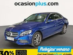 Azul Usado 2014 Mercedes C220 Berlina | 17.990 € (Buen precio)