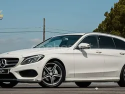 Blanco Usado 2016 Mercedes C220 Familiar | 17.500 € (Precio justo)