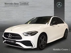 Blanco polar pintura unicolor Usado 2024 Mercedes C300 AMG line Berlina | 65.900 €