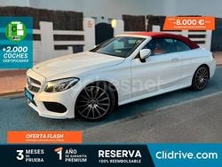 Blanco Usado 2018 Mercedes C220 Descapotable | 25.290 € (Buen precio)