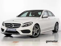 Blanco Usado 2017 Mercedes C220 AMG line Berlina | 21.475 € (Buen precio)
