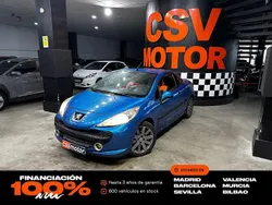 Azul Usado 2008 Peugeot 207 CC Descapotable | 3550 € (Precio justo)