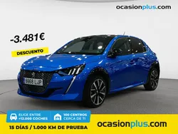 Azul Usado 2020 Peugeot 208 GT-line Utilitario | 17.950 €