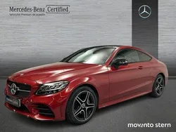 Rojo Usado 2021 Mercedes C200 AMG line Coupe | 31.800 €