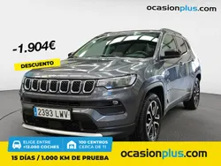 Azul Usado 2022 Jeep Compass Limited SUV | 20.390 € (Precio justo)