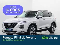 Blanco Usado 2019 Hyundai Santa Fe SUV | 26.490 € (Precio justo)