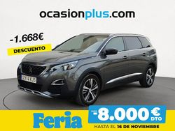 Gris Usado 2018 Peugeot 5008 GT-line Monovolumen | 17.990 € (Precio justo)