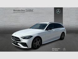 Blanco Usado 2023 Mercedes C220 AMG line Familiar | 40.990 € (Precio justo)