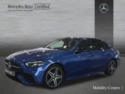 Azul espectral Usado 2022 Mercedes C220 AMG line Berlina | 40.500 € (Precio justo)