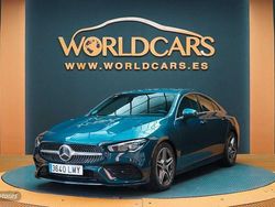 Azul Usado 2021 Mercedes CLA200 AMG line Berlina | 32.995 € (Precio justo)