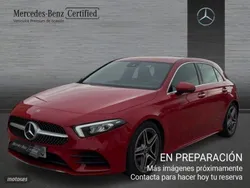 Rojo Usado 2020 Mercedes A200 AMG line Berlina | 26.490 € (Buen precio)