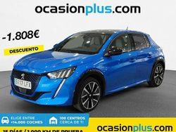 Azul Usado 2020 Peugeot e-208 GT Utilitario | 18.082 € (Un poco caro)