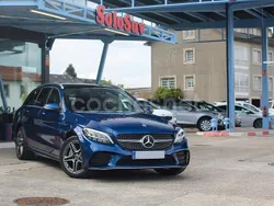 Azul Usado 2020 Mercedes C300e Familiar | 33.750 € (Caro)