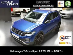 Azul Usado 2023 VW T-Cross Sportline SUV | 26.200 € (Un poco caro)
