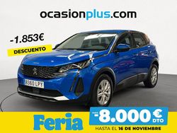 Azul Usado 2021 Peugeot 3008 Active SUV | 15.550 € (Buen precio)