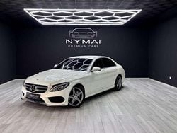 Blanco Usado 2016 Mercedes C220 AMG line Berlina | 21.995 € (Precio justo)