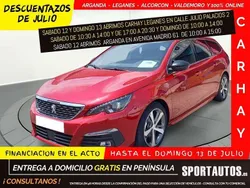 Rojo Usado 2019 Peugeot 308 GT-line Familiar | 13.690 € (Precio justo)