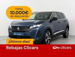 Azul Usado 2021 Peugeot 5008 GT Monovolumen | 20.890 € (Precio justo)