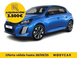 Azul Nuevo 2024 Peugeot e-208 Active Utilitario | 22.995 €