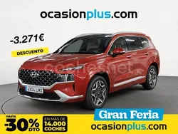 Rojo Usado 2021 Hyundai Santa Fe Style SUV | 34.900 € (Precio justo)