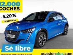 Azul Usado 2020 Peugeot e-208 GT Utilitario | 16.546 € (Precio justo)
