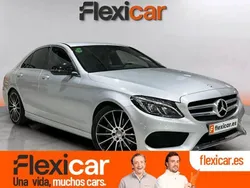 Gris Usado 2017 Mercedes C220 AMG line Berlina | 26.390 € (Un poco caro)