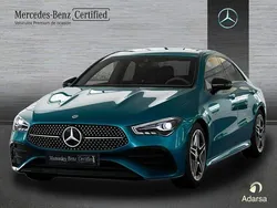 Azul Usado 2025 Mercedes CLA220 AMG line Berlina | 38.995 € (Buen precio)