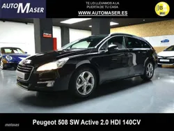 Negro Usado 2014 Peugeot 508 Active Familiar | 8500 € (Precio justo)