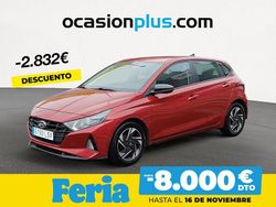 Rojo Usado 2021 Hyundai i20 Berlina | 12.000 € (Precio justo)
