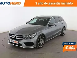 Gris Usado 2015 Mercedes C220 Avantgarde Familiar | 20.299 € (Precio justo)
