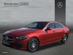 Rojo jacinto Usado 2023 Mercedes C220 Berlina | 43.500 € (Precio justo)