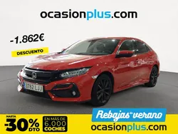 Rojo Usado 2020 Honda Civic Elegance Berlina | 20.490 € (Precio justo)
