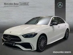 Blanco polar pintura unicolor Usado 2024 Mercedes C200 AMG line Berlina | 47.800 € (Precio justo)