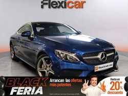 Azul Usado 2016 Mercedes C220 Coupe | 24.490 € (Precio justo)