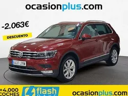 Rojo Usado 2017 VW Tiguan Sportline SUV | 20.637 € (Precio justo)