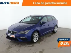 Azul Usado 2018 Seat Leon FR Familiar | 18.199 € (Precio justo)