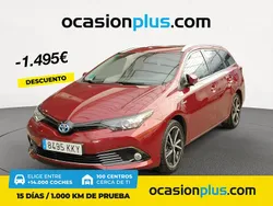 Rojo Usado 2018 Toyota Auris Hybrid Familiar | 16.450 € (Precio justo)